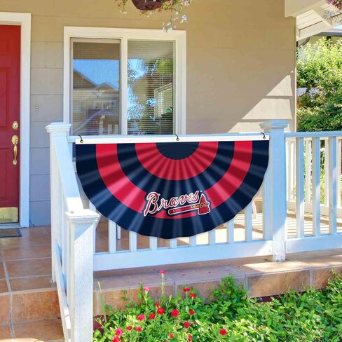 WinCraft Atlanta Braves Bunting Pleated Fan Banners in Saudi Arabia