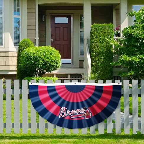 WinCraft Atlanta Braves Bunting Pleated Fan Banners in Saudi Arabia