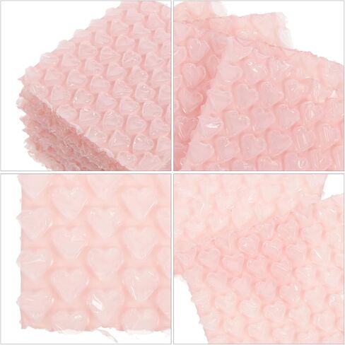 60 قطعة من أكياس الفقاعات على شكل قلب من VALICLUD لتغليف أكياس توسيد الفقاعات السميكة المقاومة للصدمات باللون الوردي المتدرج للشحن والنقل in Kuwait