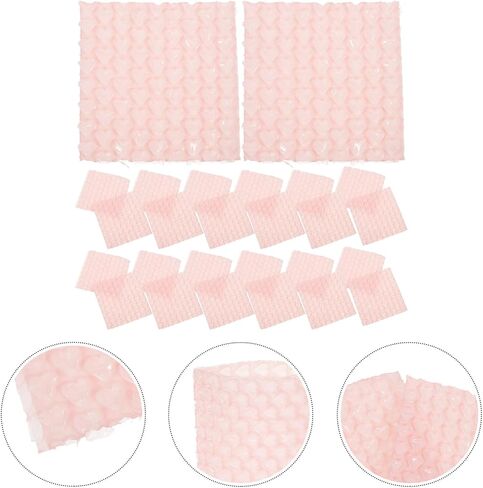 60 قطعة من أكياس الفقاعات على شكل قلب من VALICLUD لتغليف أكياس توسيد الفقاعات السميكة المقاومة للصدمات باللون الوردي المتدرج للشحن والنقل in Kuwait