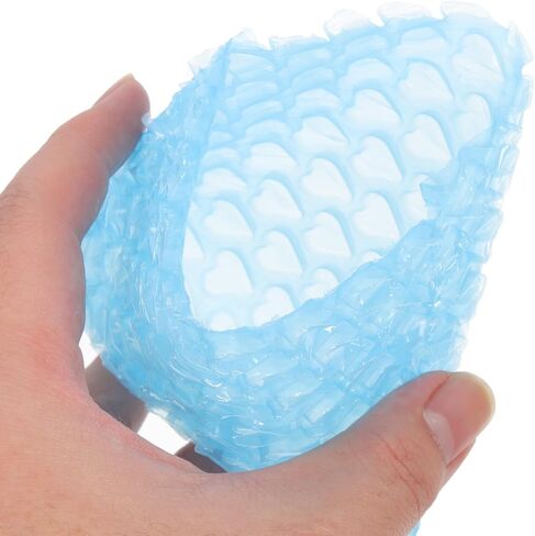 Luxshiny 60Pcs Light Blue Heart-Shaped Bubble Pouches for Moving Packaging Shipping, Thickened Double-Walled Anti-Shock Bubble Bags for Mailing and Transport in Saudi Arabia
