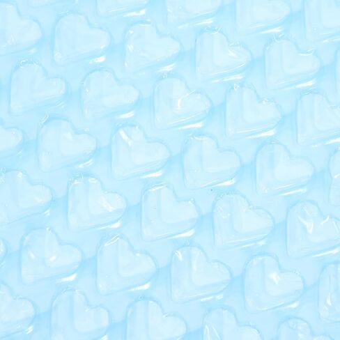 Luxshiny 60Pcs Light Blue Heart-Shaped Bubble Pouches for Moving Packaging Shipping, Thickened Double-Walled Anti-Shock Bubble Bags for Mailing and Transport in Saudi Arabia