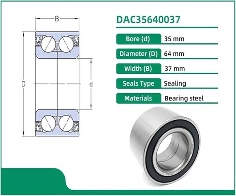 1pcs DAC35640037 35X64X37 DAC3564A-1 DE0749 510014 BAH0042 DU3532ADDXC Wheel Bearing in Saudi Arabia