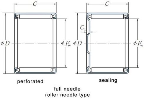 2PCS 943/60 Bearing 60x68x40mm Full Complement Drawn Cup Needle Roller Bearings with Open Ends FY606840 in Saudi Arabia