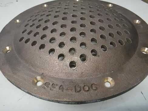 Sea Dog Line Round Cast Bronze Strainer, 8 Inch OD, 6 Inch ID, #520612 in Saudi Arabia