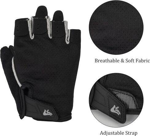 XuoAz Workout Gloves for Women Men, Breathable Fingerness Gym Glove, Lightweight Exercise Weight Lifting Gloves in Saudi Arabia