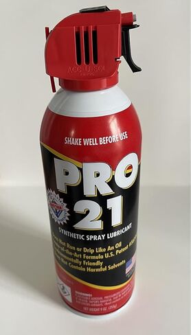 Pro 21 Synthetic Spray Lubricant Multi-Purpose No-Drip Formula Great for use with Anything Garage Door Springs Rollers Hinges and Locks in Saudi Arabia
