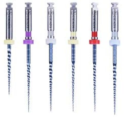 Vivid CruzFlex-B 21mm - Endo Rotary Niti Files - A Triangular Cross Section Reduces Contact with The Canal Wall - Assorted in Kuwait