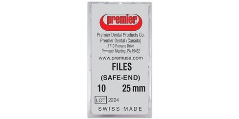 Premier 9053202 Stainless Steel Endodontic K-File with Tactile Plastic Handle, 10 Size, 21 mm Length, Red (Pack of 6) in Saudi Arabia
