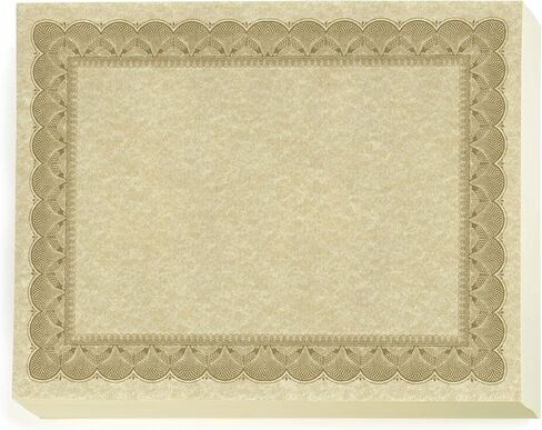 York Blue White Certificate Paper, Blue Border, 8.5 x 11, 100 Count in Saudi Arabia