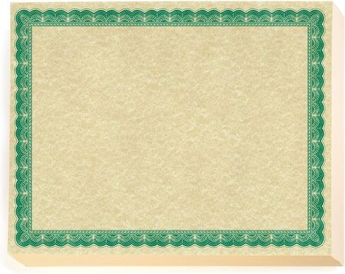 York Blue White Certificate Paper, Blue Border, 8.5 x 11, 100 Count in Saudi Arabia