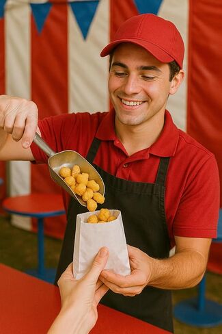 Food Service Paper Bags for Fries, Hashbrowns & Hot Foods - 5.5x4 inch, 1000 Count White Takeout Bags in Saudi Arabia