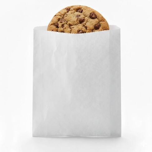 Food Service Paper Bags for Fries, Hashbrowns & Hot Foods - 5.5x4 inch, 1000 Count White Takeout Bags in Saudi Arabia
