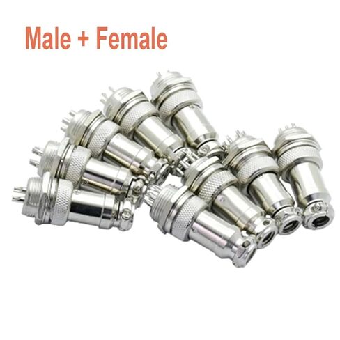 100Pcs/lot GX16 Jack Male & Female 2/3/4/5/6/7/8/9/10Pins 16mm L70-78 Circular Socket Panel XLR Wire Connector(Female Insert,9Pin) in Saudi Arabia