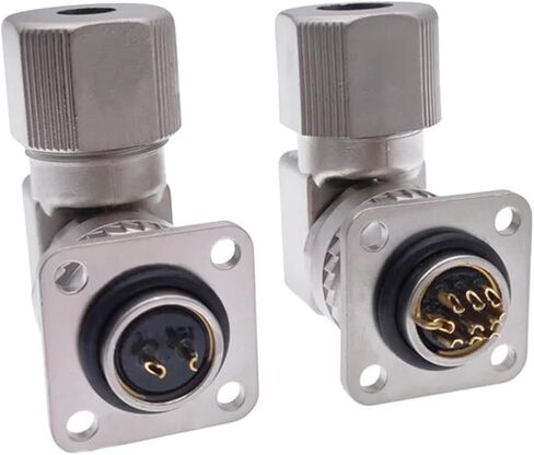 DB15 Data Cable Connector VGA Panel Mounting D Type 3 Rows 15pin Port Socket Female Male Adapter DP15 1Pcs(Straight 2Pin Plug) in Saudi Arabia
