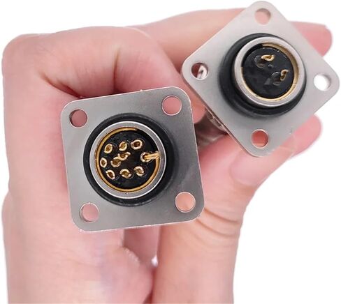 DB15 Data Cable Connector VGA Panel Mounting D Type 3 Rows 15pin Port Socket Female Male Adapter DP15 1Pcs(Straight 2Pin Plug) in Saudi Arabia
