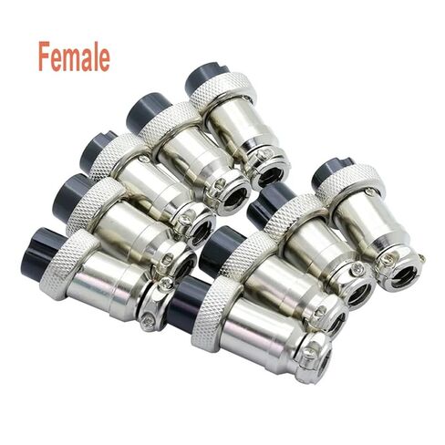 100Pcs/lot GX16 Jack Male & Female 2/3/4/5/6/7/8/9/10Pins 16mm L70-78 Circular Socket Panel XLR Wire Connector(Male Insert,4Pin) in Saudi Arabia