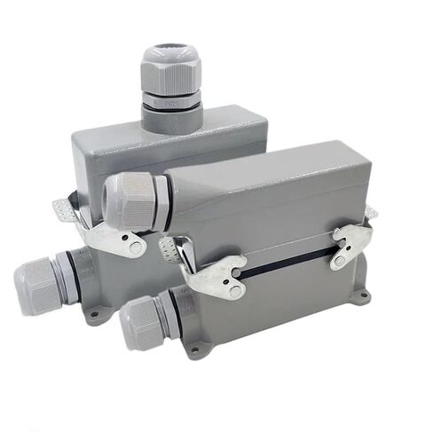 Heavy Duty Connectors HDC-HE-024-1/2/3/4 F/M 24pin Industrial Rectangular Connector Plugs 16A 500V Screw Connection 1Pcs(HDC-HE-024-2) in Saudi Arabia