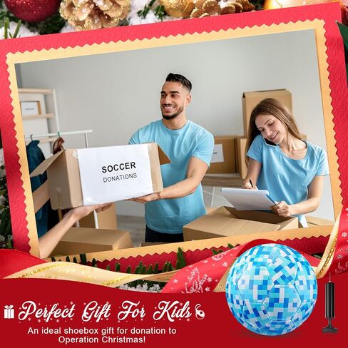 كرة قدم HyDren مقاس 3 للأطفال مع مضخة لعمر 3-5 بكسل كرة قدم رياضية للأطفال الصغار بنين بنات ألعاب تدريب داخلية وخارجية العودة إلى المدرسة (أزرق) in Saudi Arabia
