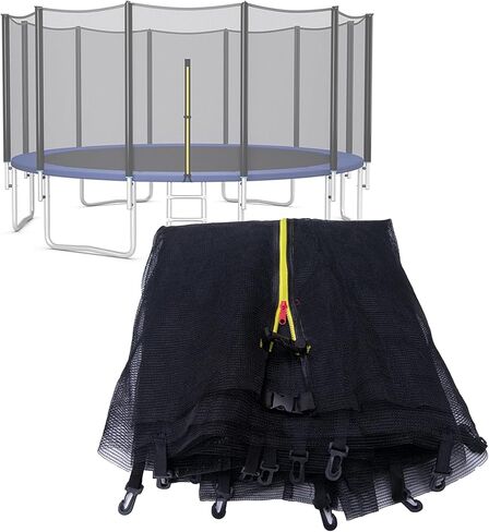 Trampoline Net Replacement, 8/10/12/14/16FT Round Trampoline Safety Netting Protective Enclosure with Double Head Zipper in Saudi Arabia