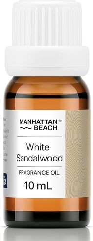 شاطئ مانهاتن - خشب الصندل الأبيض، زيت ناشر فاخر مستوحى من عطر سانتال-33 - زيت عطري للناشرين والصناعات بالموجات فوق الصوتية وبدون ماء - 10 مل، زجاجة زجاجية سعة 0.34 أونصة سائلة in Kuwait