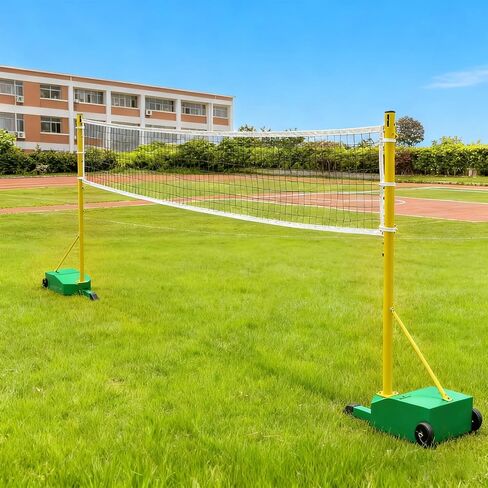 Badminton Net Frame Poles - Badminton Poles & Net for Backyard School,Indoor Outdoor Heavy Duty Badminton Post Set, Outdoor Badmintons Net Stand with Base, for Adult Kids Training in Kuwait