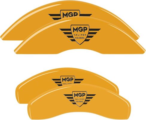 MGP Brake Caliper Covers Compatible with 2019-2025 Chevrolet Silverado, Tahoe, Suburban - Red Powder-Coated Finish, Engraved Chevy Logo, Aluminun Front and Rear Caliper Covers (Set of 4) in Saudi Arabia