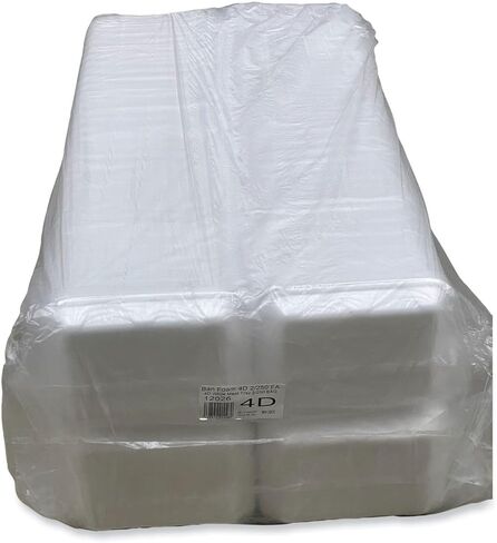 بلاستيفار SA صواني لحم #4D 9.47 × 7.12 × 1.32 أبيض 500/كرتون in Kuwait