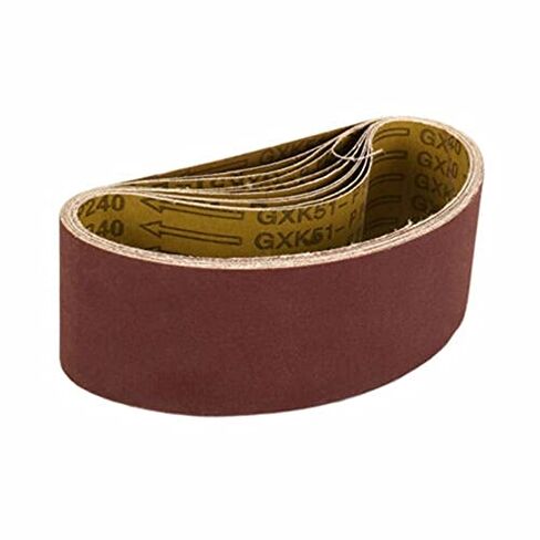 أحزمة صنفرة من الكربيد، 15 قطعة 457 مم × 75 مم حزام سنفرة من الألومنيوم أكسيد ساندر حزام حلقي اكسيد الالمونيوم البني in Kuwait