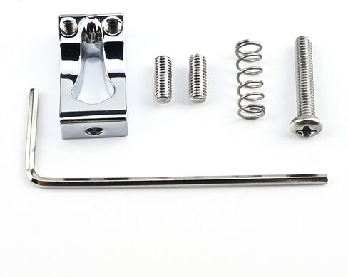 Guitar Bridge Saddles 10.8mm Zinc Alloy Tremolo Bridge Saddles Compatible with 6 String Fender Strat St Tele Telecaster Electric Guitar Replacement parts Chrome in Saudi Arabia