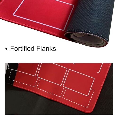 Playmat للعب بطاقة تداول-حصيرة مدرب 2 لاعب مع أنبوب الحمل ، تصميم قابل للطي محمول للسفر ، قاعدة مطاطية مضادة للانزلاق ، مثالية للممارسة والهدايا (أحمر) in Kuwait