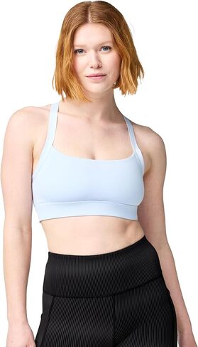 Brooks Women’s Luxe Strappy Bra, Double Lined, Soft Luxe Fabric, Sweat-Wicking, Support for Running, Yoga & Sports Wear in Saudi Arabia