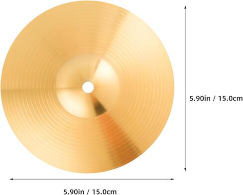 2Pcs 6-Inch Brass Drum Cymbals Jazz Drum Professional Fitting Anti-Rust Cymbal Parts for Percussion Use in Saudi Arabia