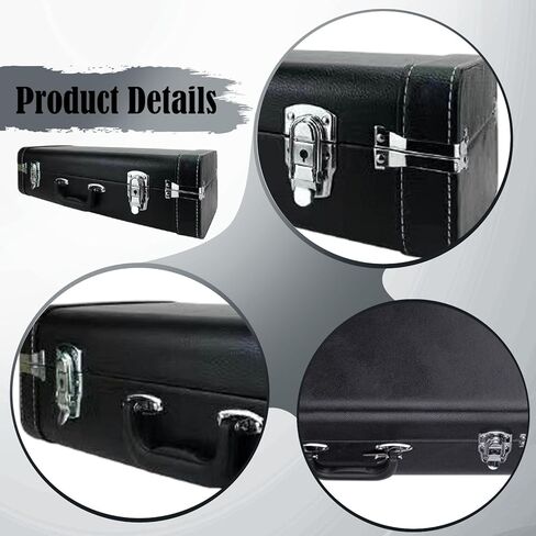 Simhoa Alto Saxophone Case Saxophone Storage Bag Portable Luggage Hard Briefcase Accessories Sax Gig Bag, black in Kuwait