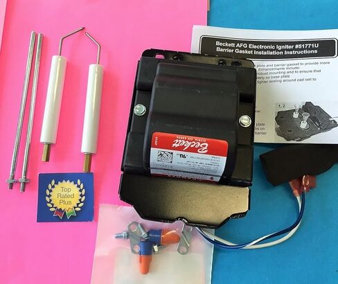 BRAND NEW Beckett Burner A AF AFG NX 51771U Ignition Transformer Plus 5780 Electrode Kit in Kuwait