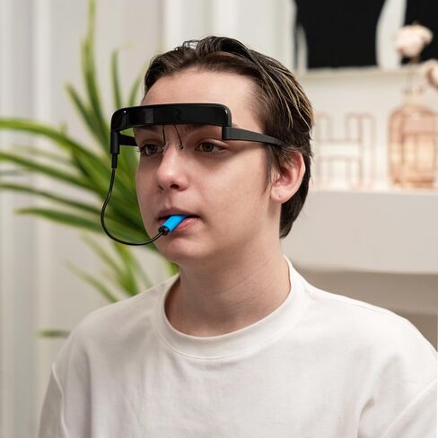 Adaptive Bite Switch - Glassouse - مفتاح إمكانية الوصول بدون استخدام اليدين للتكنولوجيا المساعدة وإعادة التأهيل والكراسي المتحركة وأجهزة الاتصالات والألعاب | متين، سهل الاستخدام، تحكم موثوق في الإدخال in Kuwait