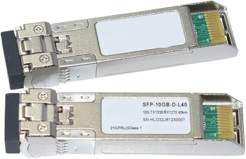 جهاز الإرسال والاستقبال البصري SFP-10GB-D-L40 10G BIDI 40 كجم Tx1270/Rx1330nm الوحدة البصرية الأصلية 1 زوج in Kuwait