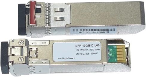 جهاز الإرسال والاستقبال البصري SFP-10GB-U-L60 SFP-10GB-D-L60 10G BIDI 60km Tx1270/Rx1330nm الوحدة البصرية الأصلية 1 زوج (SFP-10GB-U-L60) in Kuwait