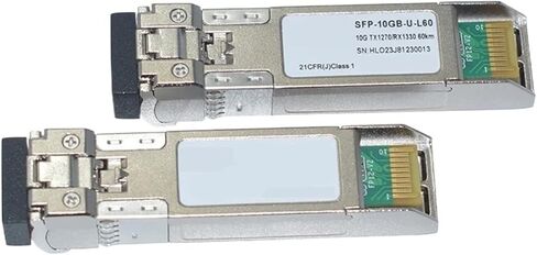 جهاز الإرسال والاستقبال البصري 60KM SFP-10G-U-L60 1270/1330nm الوحدة البصرية الأصلية 1 زوج in Saudi Arabia