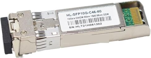 جهاز الإرسال والاستقبال البصري HL-SFP10G-C46-80 10 جيجابايت/ثانية 80 كجم DWDM DDM 1540.56NM الوحدة البصرية الأصلية 1 قطعة in Kuwait