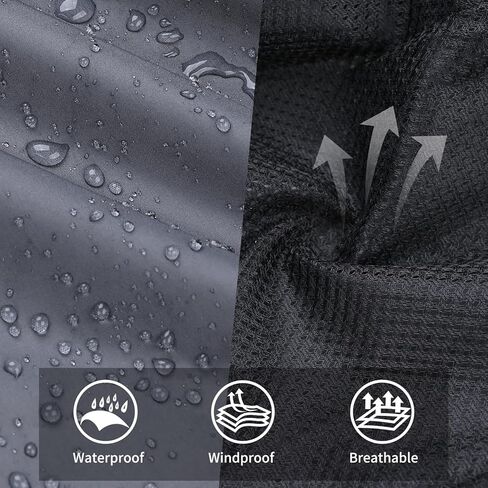 Ourcan Men's Rain Pants Over Pants Waterproof Windproof Pants Breathable Lightweight Suitable for Rainy Outdoors, Hiking, Golf, Fishing Gray in Kuwait