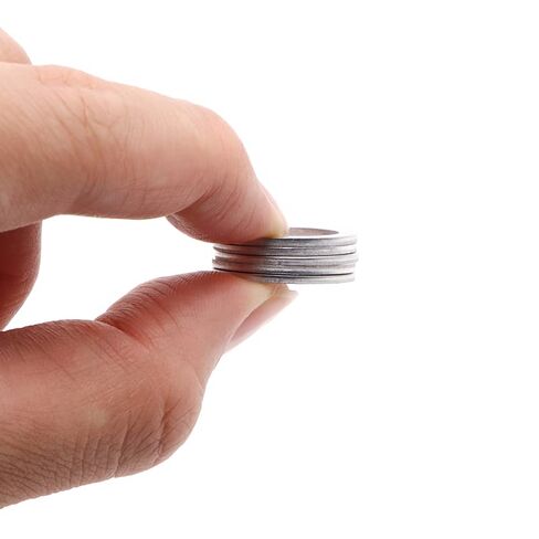 غسالات Qinlu-100 قطعة M5 M6 M8 M10 M12 M14 M16 M18 M20 M22 M24 M26 غسالة ألومنيوم حلقة حشية مسطحة حلقات ختم فاصل عادي، لإصلاح المصانع (M12x16x1.0 مم) in Kuwait