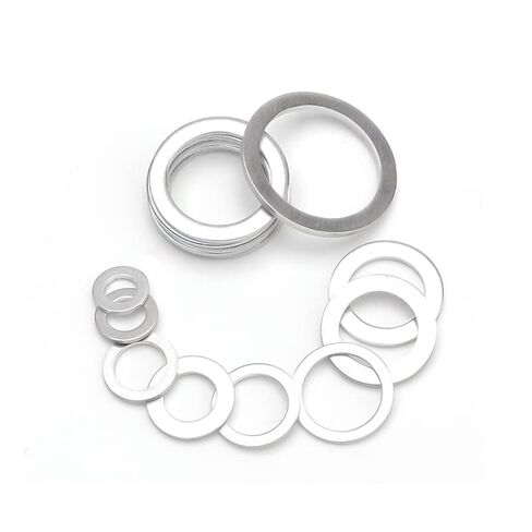 Qinlu-Washers 100pcs M5 M6 M8 M10 M12 M14 M16 M18 M20 M22 M24 M26 Aluminum Washer Flat Ring Gasket Rings Seal Plain Spacer Washers, for Factories Repair(M12x16x1.0mm) in Saudi Arabia