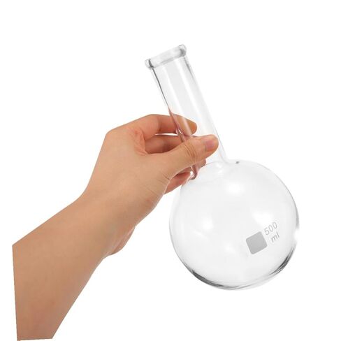 500ml Lab Flask Set Light Pink Bottle Flat Bottom Wide Mouth for Chemistry Pharmaceutical Production in Saudi Arabia