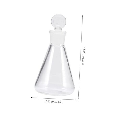 Cabilock Erlenmeyer قارورة سدادة قارورة حجمية لتعليم الأبحاث المختبرية زجاج مقاوم للحرارة العالية in Saudi Arabia