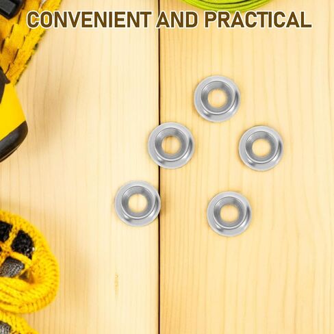 Holibanna 200pcs 304 Stainless Steel Countersunk Finish Washers Recessed Head Cup Shims for Screws Industrial Mechanical Fastening and Marine Applications in Kuwait