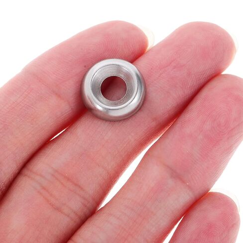 Holibanna 200pcs 304 Stainless Steel Countersunk Finish Washers Recessed Head Cup Shims for Screws Industrial Mechanical Fastening and Marine Applications in Kuwait