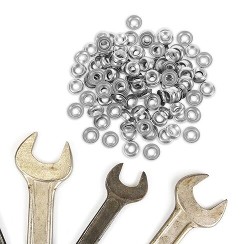 Holibanna 200pcs 304 Stainless Steel Countersunk Finish Washers Recessed Head Cup Shims for Screws Industrial Mechanical Fastening and Marine Applications in Kuwait