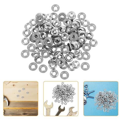 Holibanna 200pcs 304 Stainless Steel Countersunk Finish Washers Recessed Head Cup Shims for Screws Industrial Mechanical Fastening and Marine Applications in Kuwait
