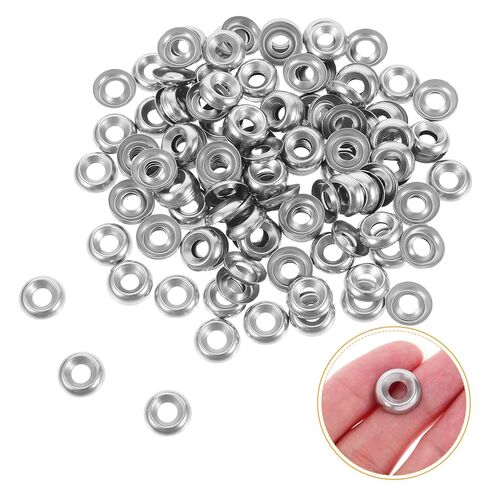 Holibanna 200pcs 304 Stainless Steel Countersunk Finish Washers Recessed Head Cup Shims for Screws Industrial Mechanical Fastening and Marine Applications in Kuwait